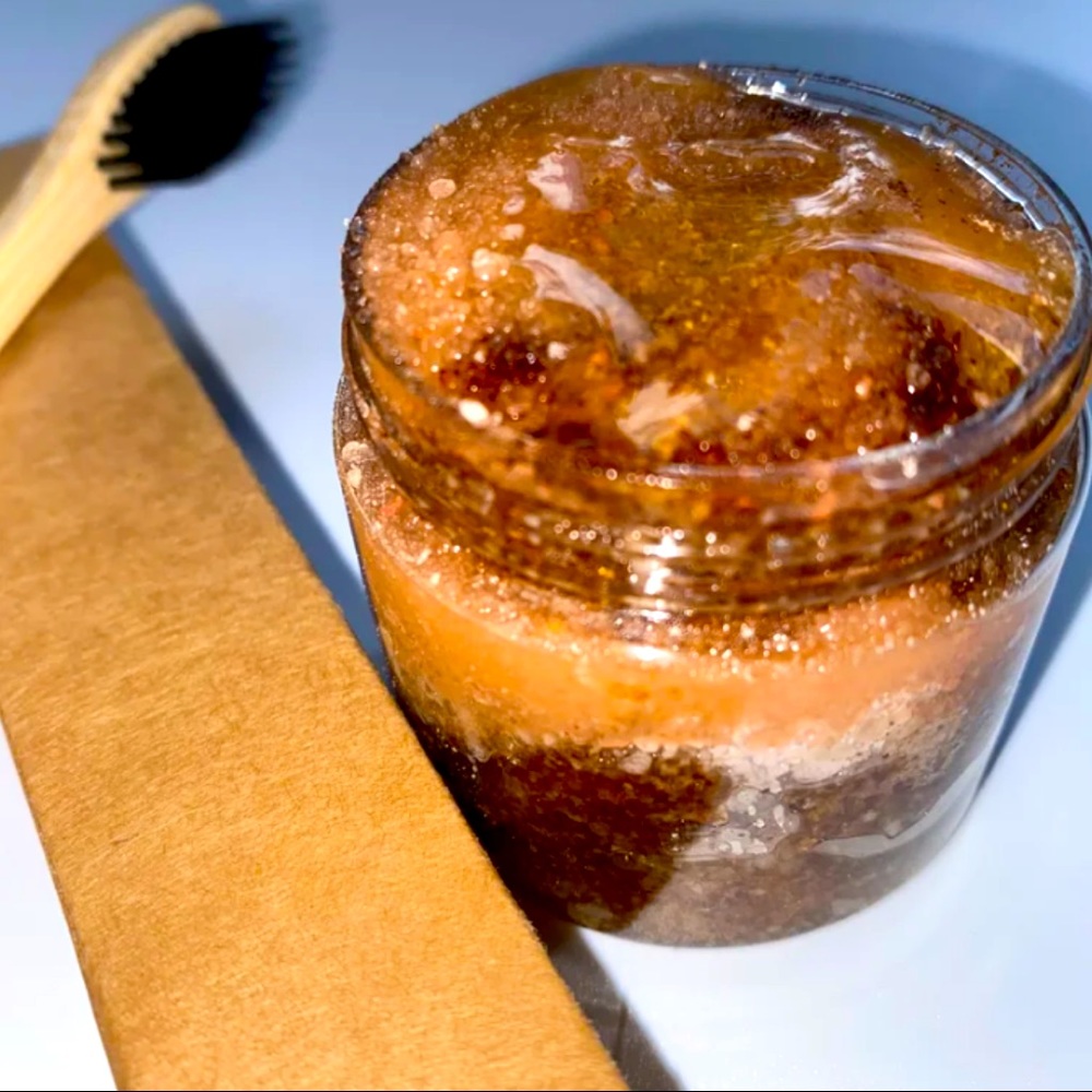Brown Sugar and Pink Himalayan Salt Lip Scrub